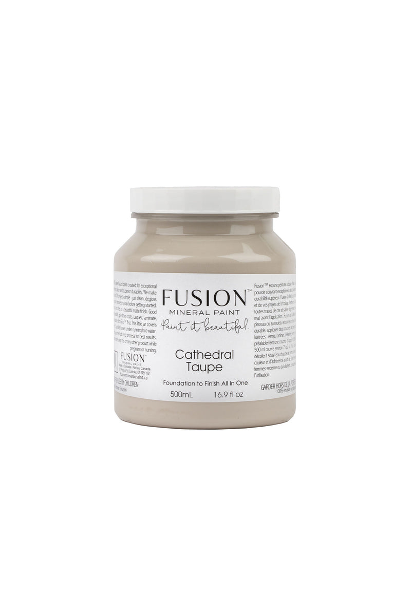 Fusion Mineral Paint · 500 ml (16.9 fl oz) · Cathedral Taupe