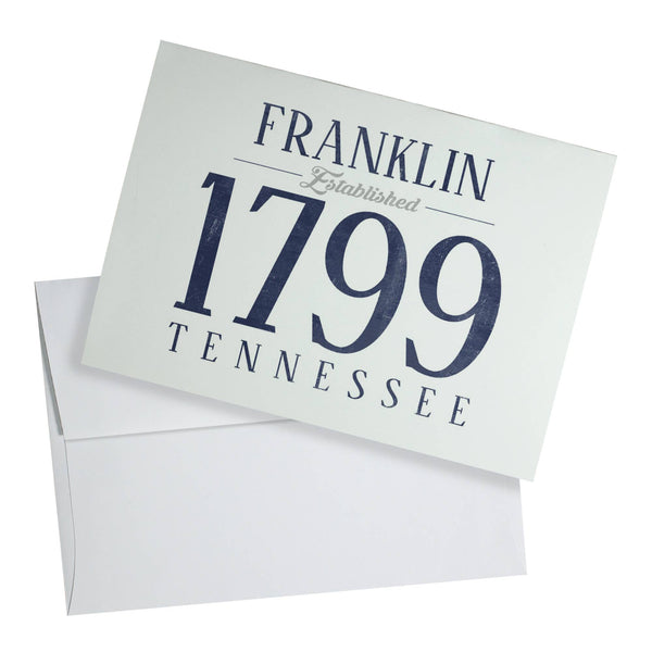 Franklin Tennessee 1799 Greeting Card