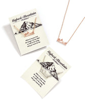 Highest Mountain Necklace
